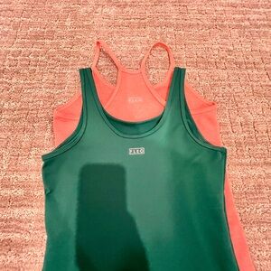 Fleo Women's Green and Coral Swim Tops
